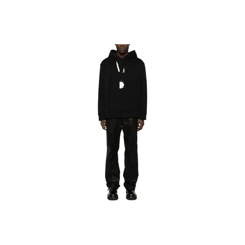 MM6 Maison Margiela Numbers print Cotton Blend Hoodie-4