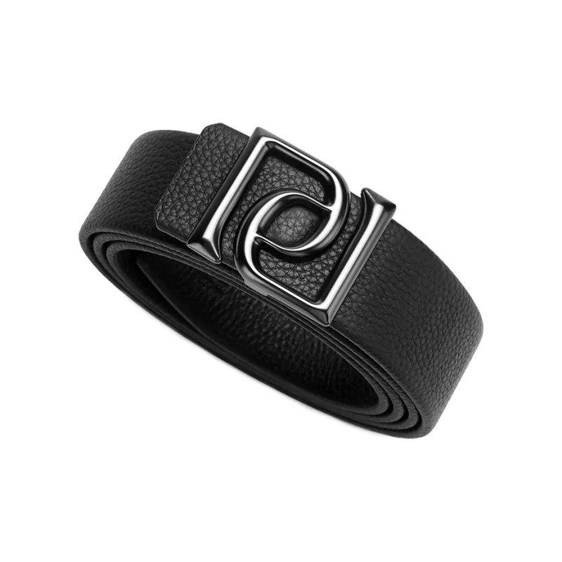 PIERRE CARDIN Top Grain Cow Leather Belts Men's Width 3.4CM-3