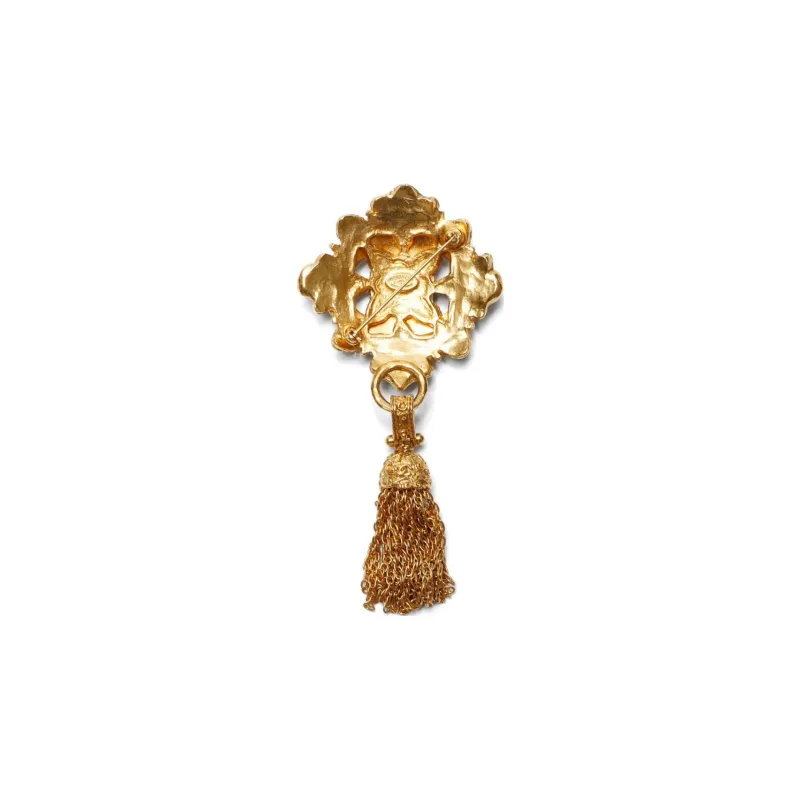 CHANEL 1994 Filigree Gripoix Brooch-1