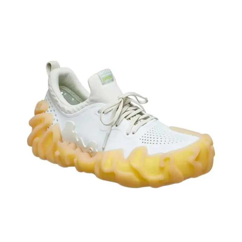 Crocs Low Top Casual Shoes Unisex White Yellow-2