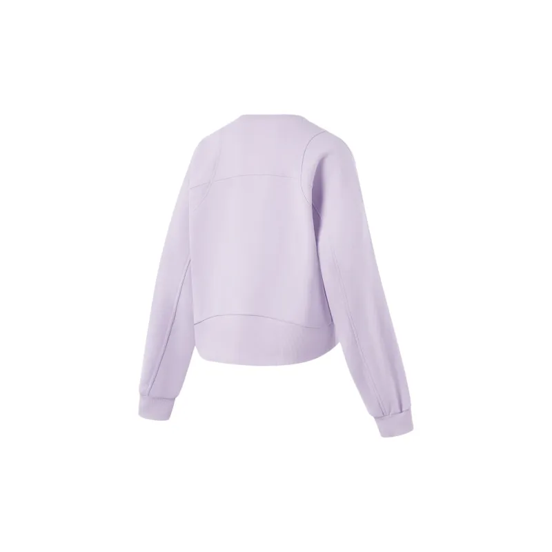 LiNing Fitness Series Sweatshirt Women's Sea Salt Purple-1