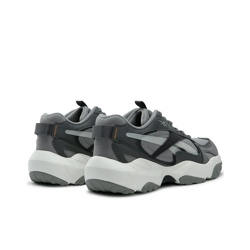 Reebok FLUFFI PUFF CN Anti Slip Wear Resistant Breathable Height Increasing Low Top Running Shoes Unisex Gray-3