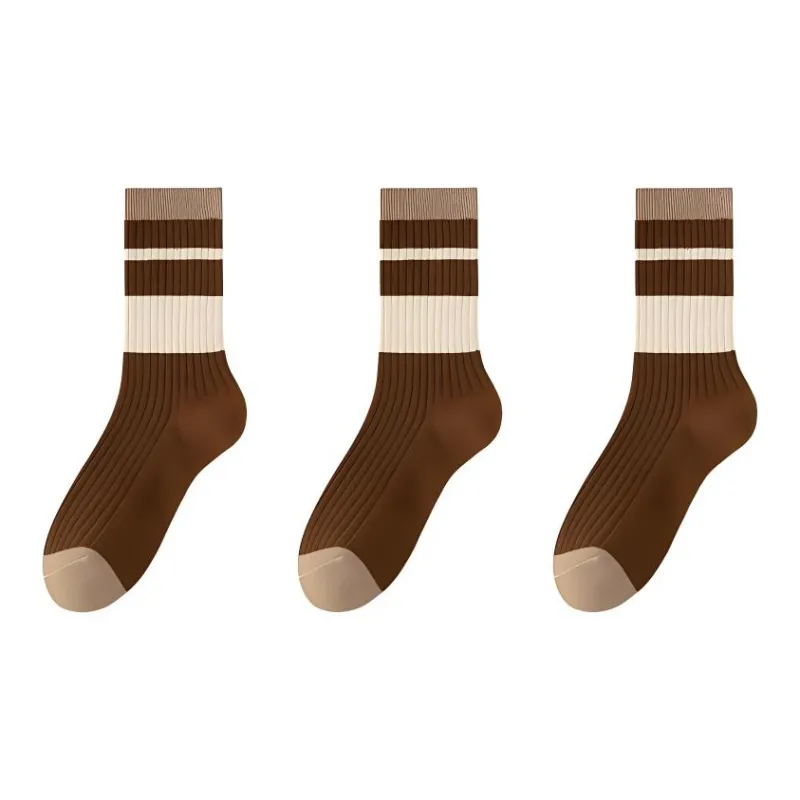 MIIOW Mid Calf Socks Women's 3 Pack-1