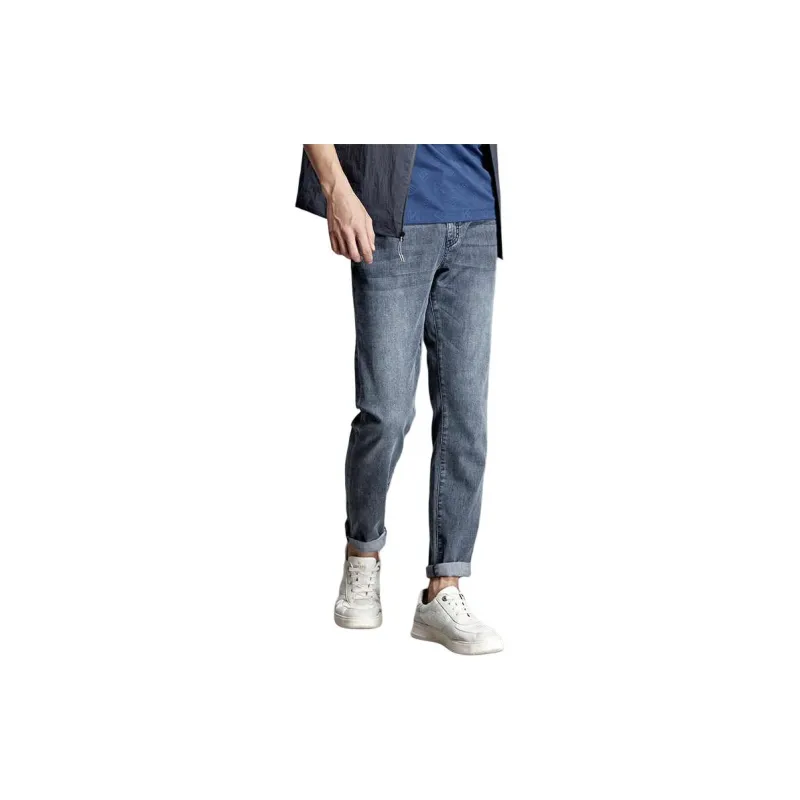 DIKENI Jeans Men Blue Gray-2