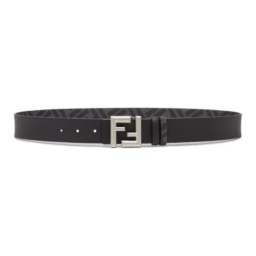 FENDI Ff Buckled Rounded Reversible Belt