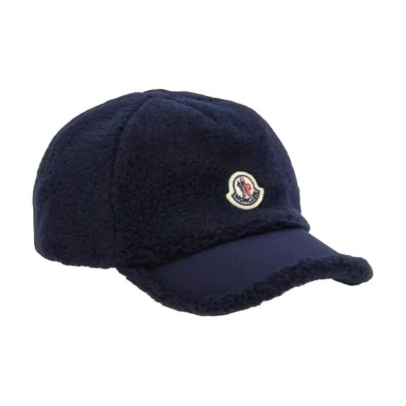 Moncler Logo Patch Fleece Cap-2