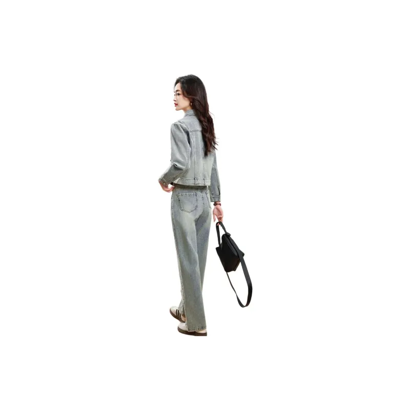 Fele.d Casual Suit Women's Light Blue-1