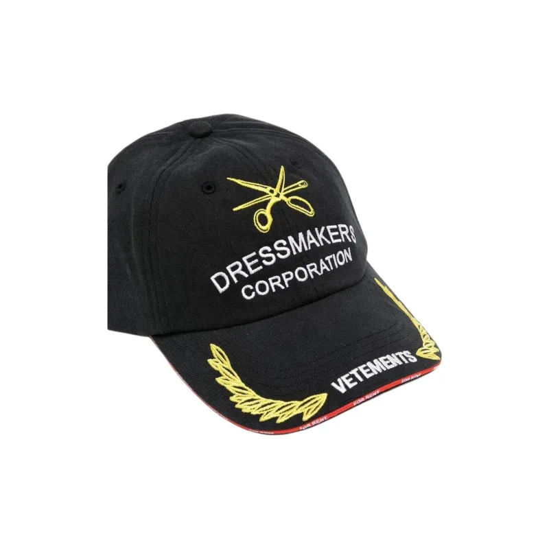 Vetements Logo-embroidered Cotton Cap-1