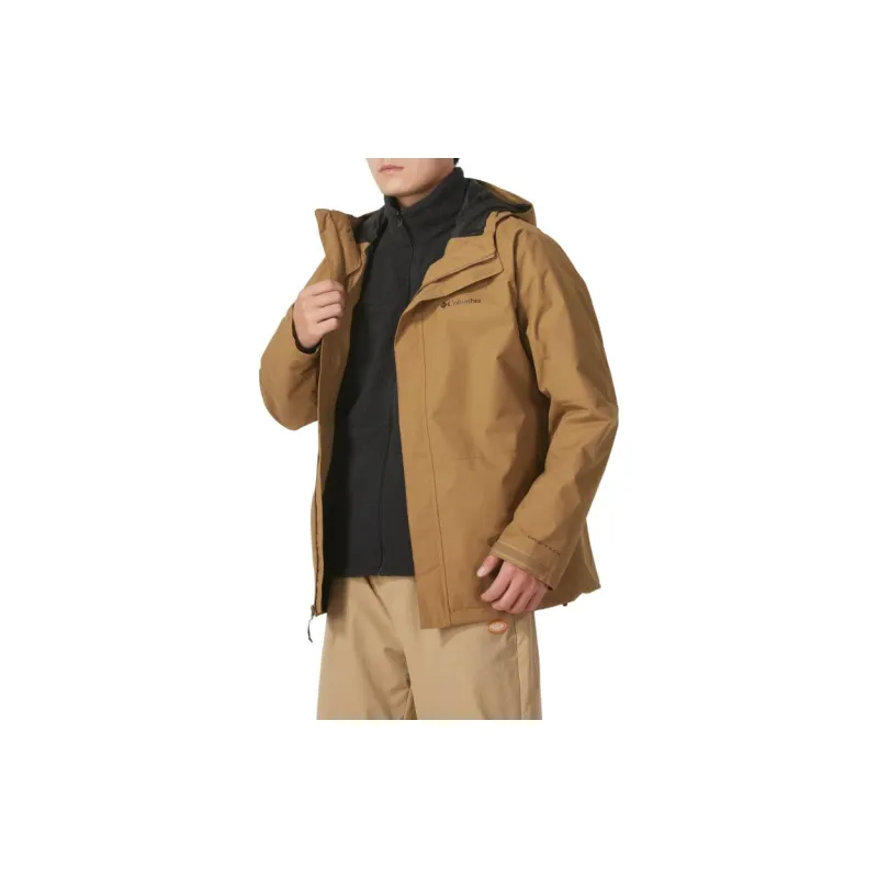 Columbia Hikebound 2 2024 Fall Abrasion Resistant Thermal Windbreaker Jacket Men's Brown-4