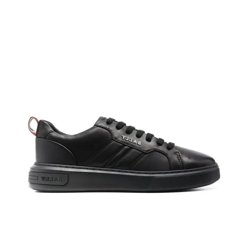 BALLY Logo-plaque Leather Sneakers-1