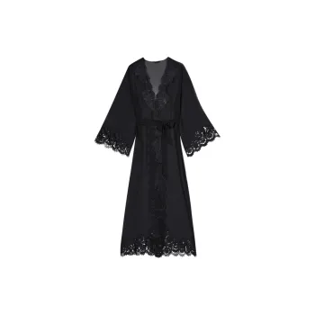 Victoria's Secret SEXY KI Sleep Robe Women's Obsidian