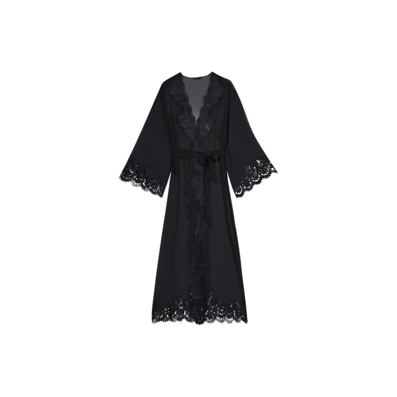 Victoria's Secret SEXY KI Sleep Robe Women's Obsidian-0