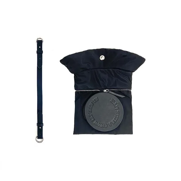 MUYSO Recycled Nylon Hats & Caps With Handbag Women's Black-2