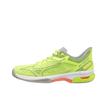 Mizuno Wave Exceed Tour 5 Cushioning, Wear Resistant Low Top Tennis Shoes Women's Lime Green