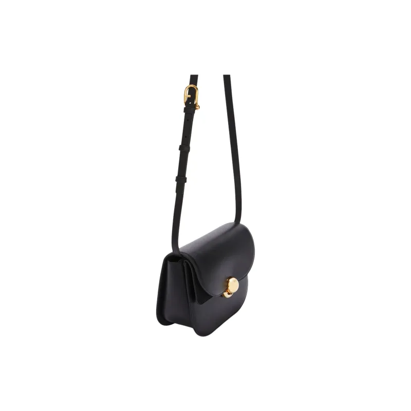 Furla Leather Crossbody Bag Shoulder Bag Small Size Women's Black-1