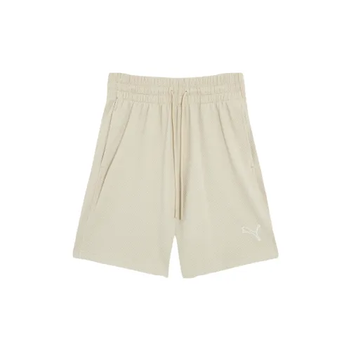 PUMA Women's Basic Series Casual Shorts Women's Off White