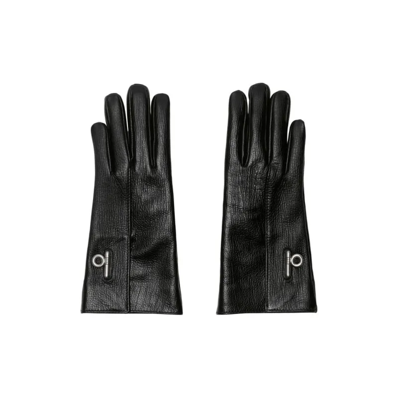 Burberry Leather Gloves Women's Black-1