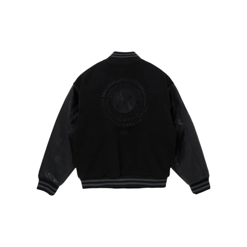 New Era FW24 Baseball Jacket Unisex Black-1