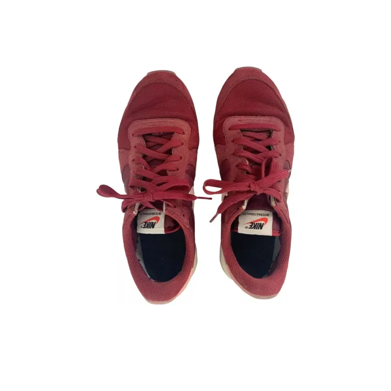 Nike Internationalist Slip Resistant Low Top Running Shoes Women's Red-2