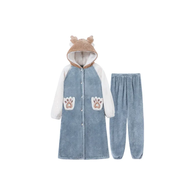 Xiang Ning Pai Unisex Bath Robes-5