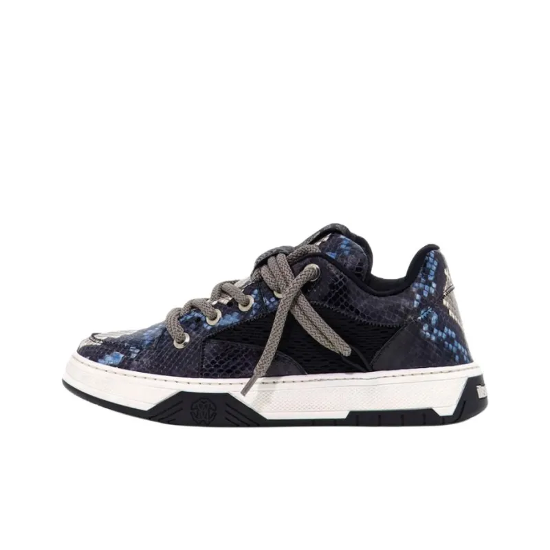 Roberto Cavalli Low-Top Skateboard Shoes Men's Blue-0