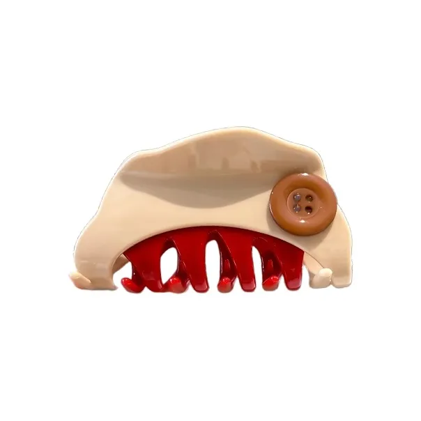 Water Jade Acrylic Hair Clips Women's-4