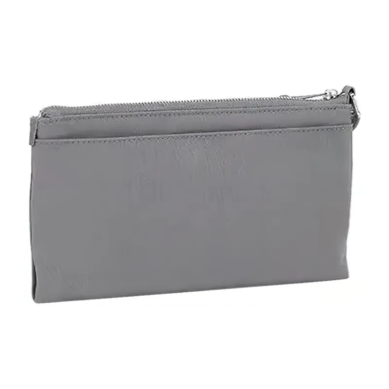 TUMI Voyageur Nylon Clutch Wrist Bag Women's Gray-3