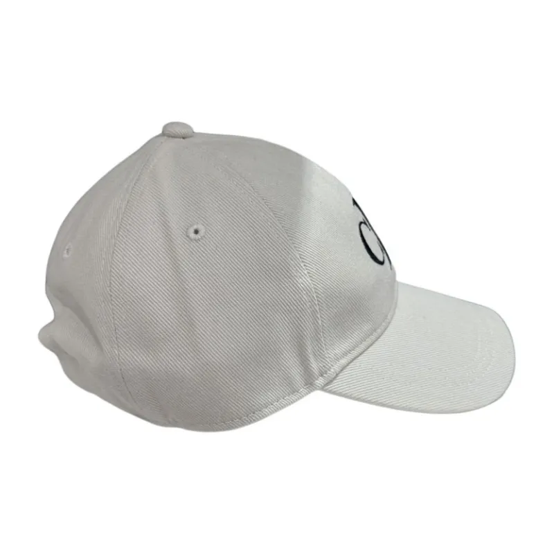 CALVIN KLEIN Cotton Baseball Caps Unisex White-1