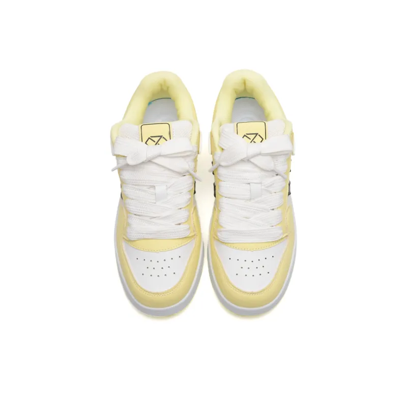 Anime Story Slip Resistant, Abrasion Resistant, Lightweight Low Top Skateboard Shoes Unisex Custard-3