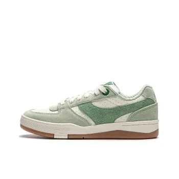 LiNing Anti Slip Wear Resistant Low Top Skateboard Shoes Women's Beige Green