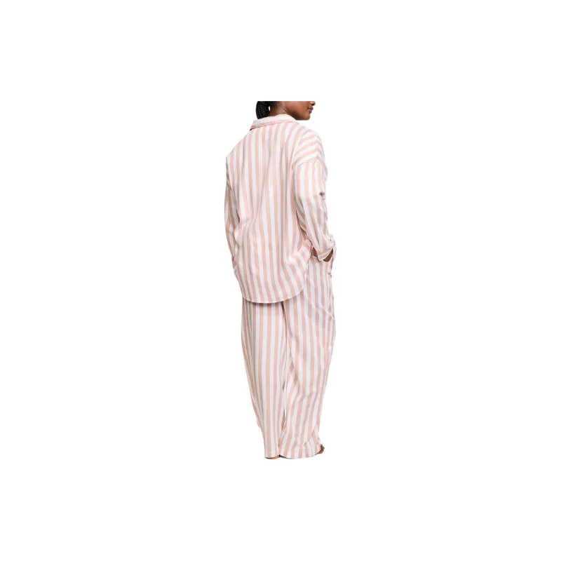 Victoria's Secret Modal Cotton Long Pajama Set/TSS Pajama Set Women's Pink Stripes-2