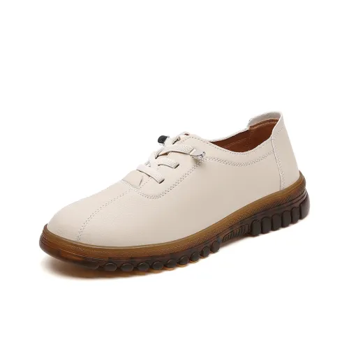 Reivanti Casual Single Shoes 3cm Women's Beige