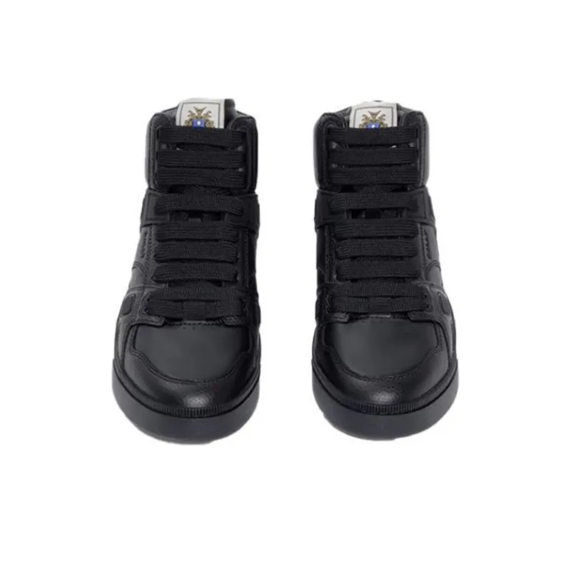 BALLY High Top Skateboard Shoes Men's Black-4
