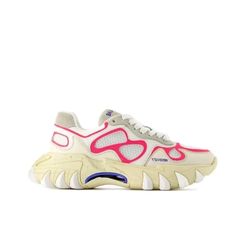 BALMAIN B East Panelled Lace up Sneakers Women's-1