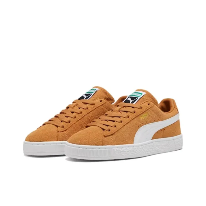 PUMA Suede Classic Anti Slip Wear Resistant Low Top Skateboard Shoes Unisex Yellow-2