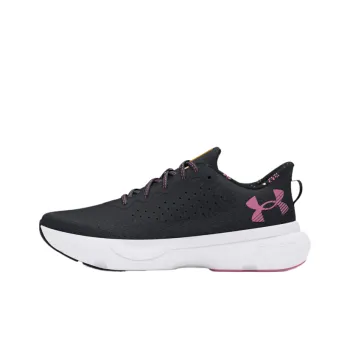Under Armour Cushioning Breathable Low Top Running Shoes Women's Black Purple