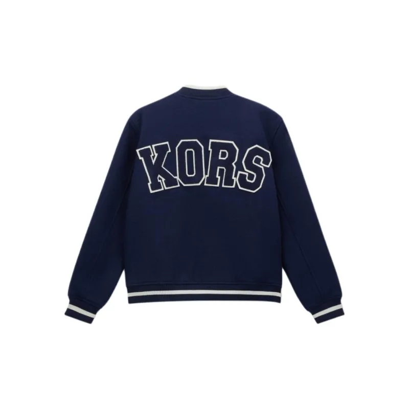 MICHAEL KORS Autumn 2024 Baseball Jacket Women's Dark Blue-1