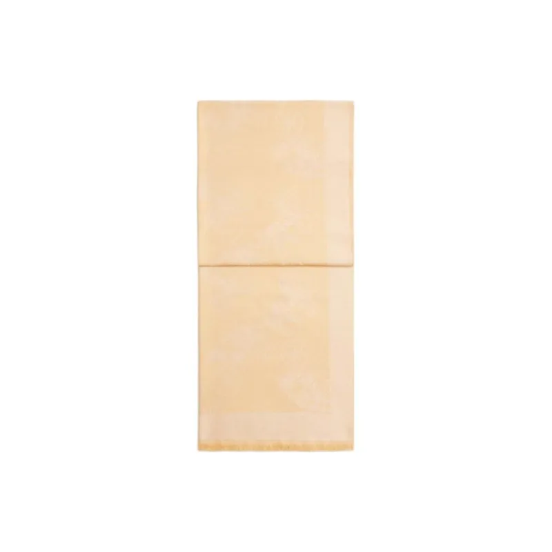 COACH Silk Cotton Shawls Women's Yellow-0