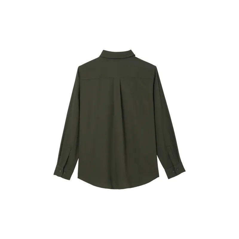UNIQLO Shirt Women's Dark Olive-1