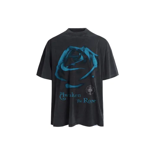 AWAKEN THE ROSE T-Shirts Unisex Black