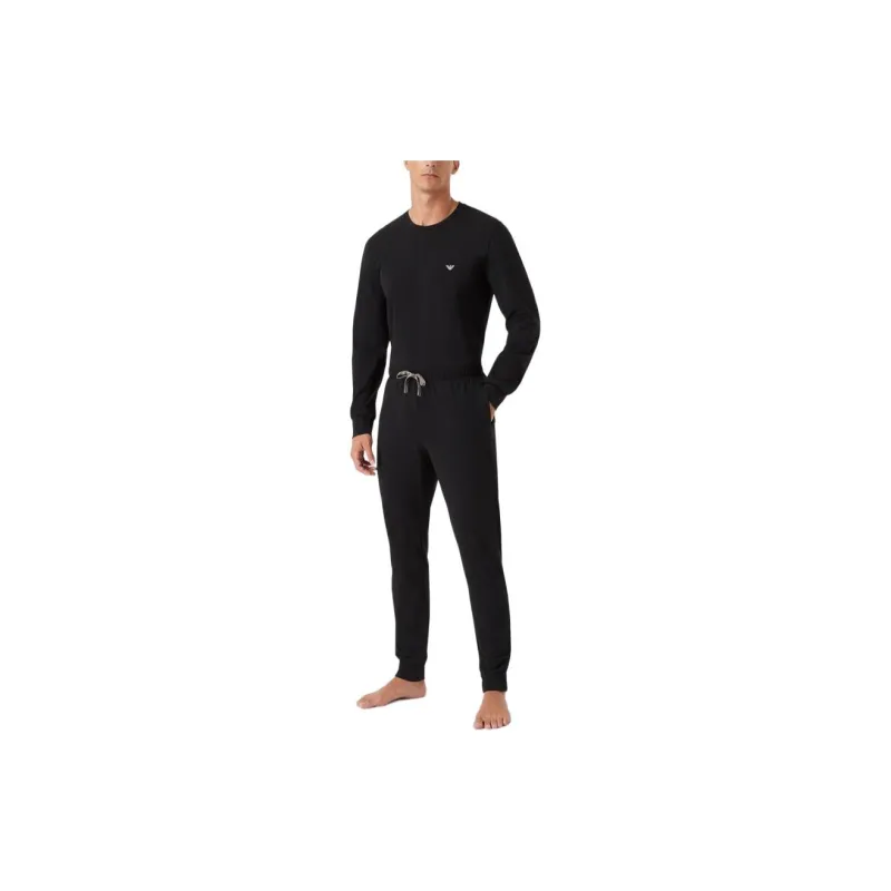 EMPORIO ARMANI SS23 Pajama Set Men's Black-1