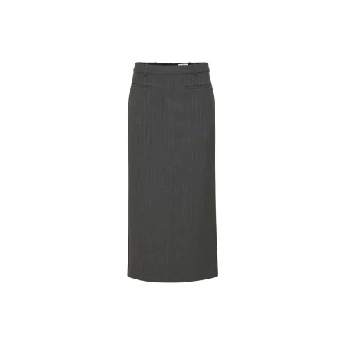 ARITZIA Casual Long Skirts Women's Blake H Chcl H Dk Gr/Stone Dark Gray