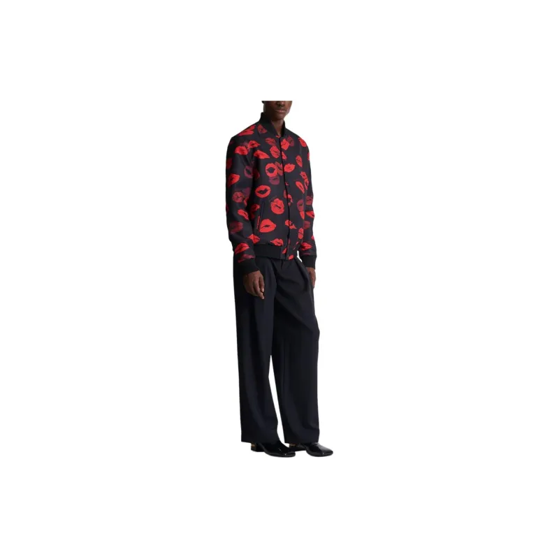 BALMAIN Kiss Printed Reversible Bomber Jacket-5