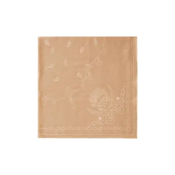 Loro Piana Wool Knit Scarves Women's Light Camel/White