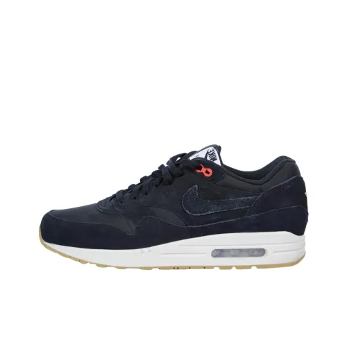 Nike Air Max 1 Running Shoes Men Low-Top Black