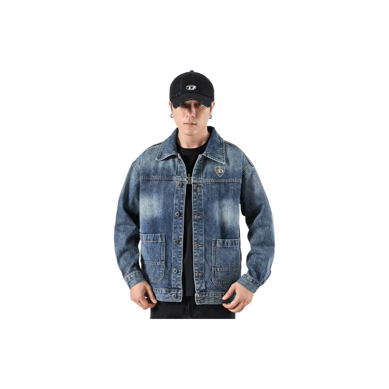 SUNDANCE Denim Jacket Men's Blue-4