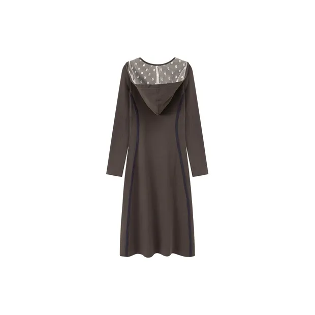 CHUU Long Sleeved Dresses Women's Dark Gray-1