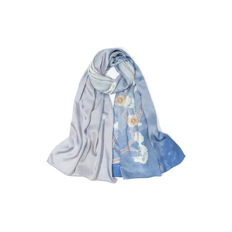 Shanghai Story 100% Mulberry Silk Silk Scarves Women's Crape Myrtle Snow Pride Gift Box Set-5