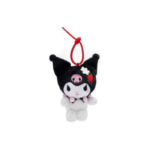 Hello Kitty Polyester Keychains Unisex Black White