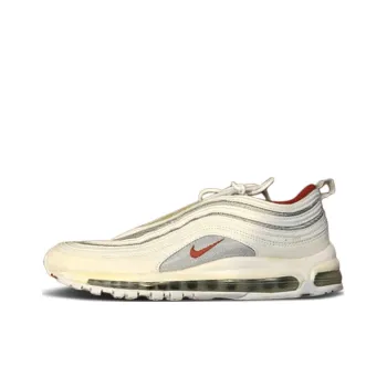 Nike Air Max 97 Cushioned Slip-Resistant Low-Top Running Shoes Unisex Beige